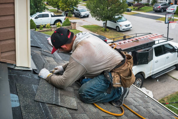 Professional Roof Installation technician working in Swanton, VT
